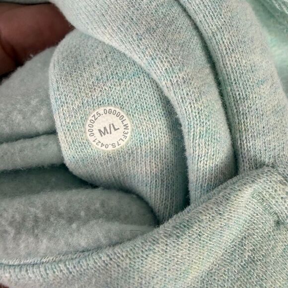 Lululemon Scuba Oversized Funnel-Neck Half Zip Size M/L Turquoise - Picture 8 of 8